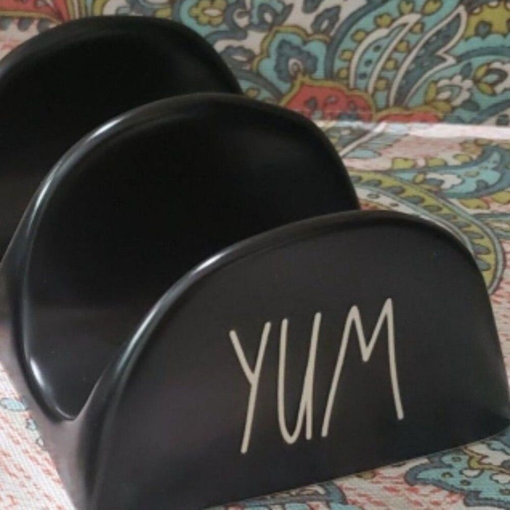 1 Rae Dunn Black Taco Holder BRAND NEW Limited